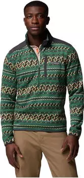 Columbia Sweater Weather III Half Zip Fleece Print Pullover rain forest/knitknot (Herren) (2097741-375)