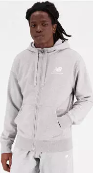 New Balance Essentials Stacked Logo French Terry Hoodie athletic grey (Herren) (MJ31536AG)