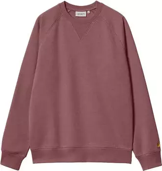 Carhartt Chase Sweat Sweatshirt dusty fuchsia/gold (Herren) (I033660-2BB-XX)