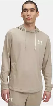 Under Armour Rival Terry Hoodie city khaki/onyx white (Herren) (1370401-299)