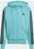 adidas Essentials 3-Streifen French Terry Hoodie powder teal/black (Herren) (JX0723)