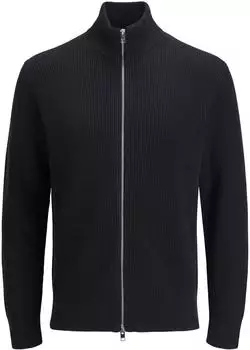 Jack & Jones Perfect Knit Zip Strickjacke schwarz (Herren) (12279409-4781014)