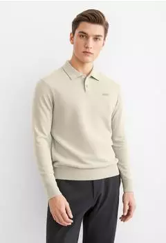 Boss Orange Asac Polo Neck Sweater (50531553) light beige