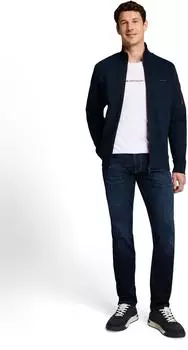 Tom Tailor Sweatjacke mit Stehkragen (1052658) blau