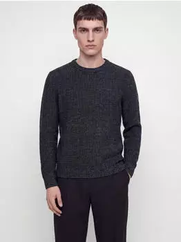 Jack & Jones JJLUKE KNIT CREW NECK AW26 Rundhalspullover Regular Fit (77576857) navy blazer detail:twist. turbulence/black