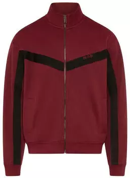 HUGO Darti Sweatjacke Stehkragen Relaxed Fit (42243753) dark pink654