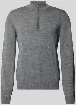 Maerz Regular Fit Troyer Strickpullover (491300) dunkelgrau