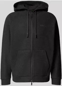 Hugo Boss Transit HD FZ Rei&szlig;verschlusspullover Relaxed Fit (50569889) anthrazit