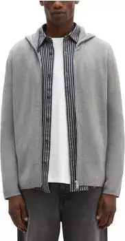 Marc O'Polo Kapuzen-Strickjacke regular grau (5000012472_0771)
