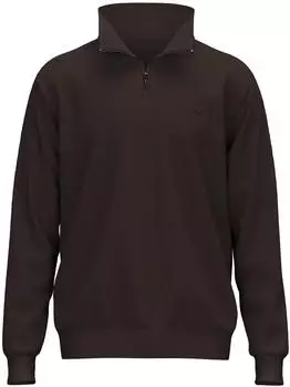 Trigema Sweatshirt Troyer in Waffeloptik (84580762) mocca