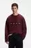 HUGO Dewerlong Sweatshirt Relaxed Fit mit Stickerei (40866929) schwarz/pink654