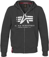 alpha industries 178325 03 black, Alpha Industries Basic Zip Hoody Kapuzenjacke