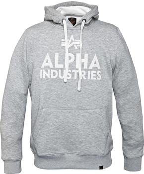Alpha Industries Foam Print Hoody grey heather (143302-17)