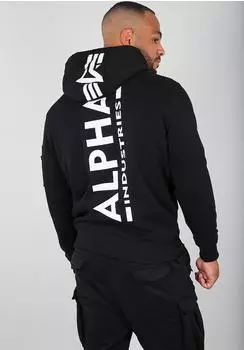 Alpha Industries Back Print Hoody black (178318-03)
