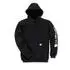 Black: Carhartt Midweight Hooded Logo Sweatshirt (K288)