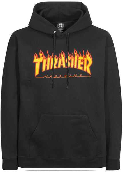 Thrasher Flame Hoodie black