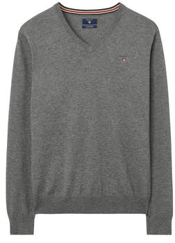 GANT V-Neck Sweater dark grey melange (83102-92)