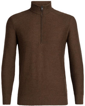 Icebreaker Men's Waypoint Long Sleeve Half Zip bronze hthr