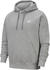 Nike Club Fleece Hoodie dark grey heather/silver/white (BV2654-063)