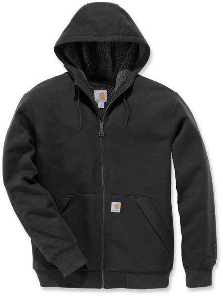 Carhartt Rain Defender Rockland Sherpa-Lined Hooded Sweatshirt black/grey (103308)