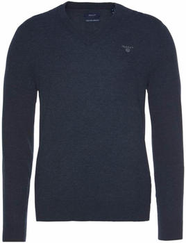 GANT Extra Fine Lambswool V-Neck Sweater dark navy (8010520-480)