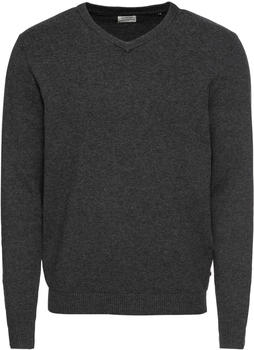 Jack & Jones V-Neck Knitted Pullover (12137194) dark grey