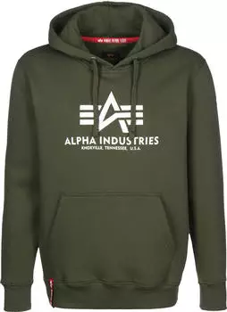 Alpha Industries Basic Hoody oliv (178312-142)