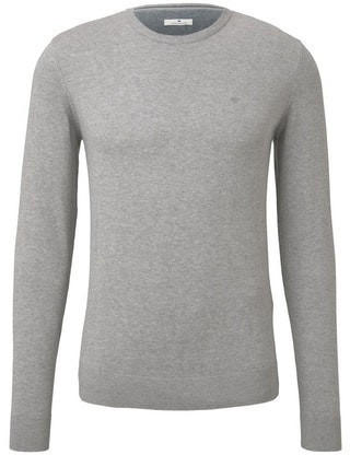 Tom Tailor Herren-Pullover knit grey melange (1012819)