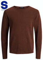 Jack & Jones Rundhalspullover "JJELEO KNIT CREW NECK NOOS" Baumwolle, regular fit
