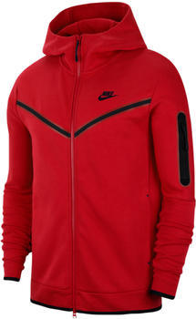 Nike Tech Fleece Windrunner Full Zip Hoodie (CU4489) university red/black