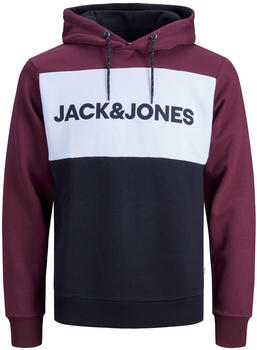 Jack & Jones Colour Block Logo Hoodie (12172344) port royale