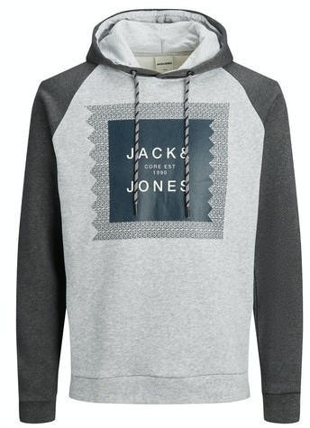 Jack & Jones Herren-Sweatshirt (12184428) light grey melange