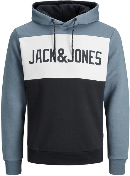 Jack & Jones Colour Block Logo Hoodie (12172344) china blue