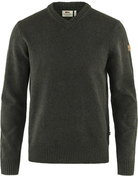 Fjällräven Övik V-neck Sweater M dark olive