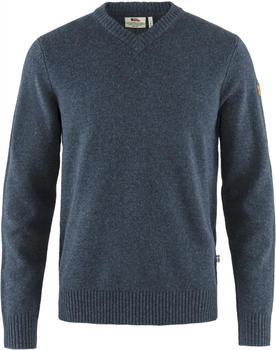 Fjällräven Övik V-neck Sweater M navy