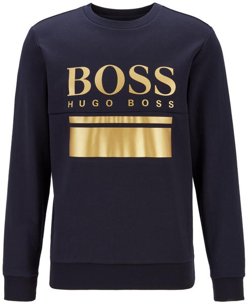 Hugo Boss Pullover mit Logo-Print (50434921) blau