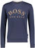 Hugo Boss Sweatshirt aus Baumwoll-Mix mit Rundhalsausschnitt und Kontrast-Logo (50430547) navy/gold