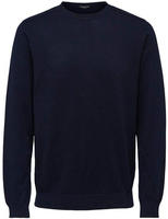 SELECTED Rundhalspullover "SLHBERG CREW NECK NOOS" Baumwolle, regular fit