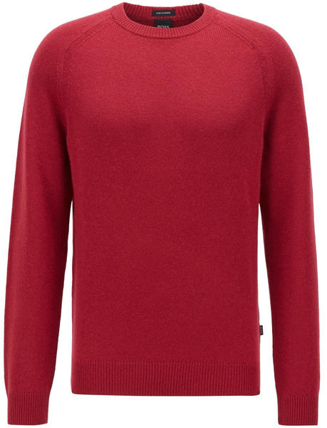 Hugo Boss Regular-fit sweater in pure cashmere (50442201) rot