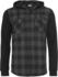 Urban Classics Hooded Checked Flanell Sweat Sleeve Shirt (TB513-00690-0042) blk/cha/bl