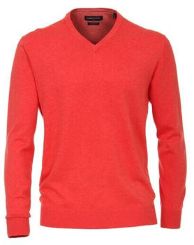 Casa Moda CASAMODA Pullover Mit V-ausschnitt Unifarben 004430 red