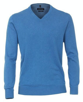 Casa Moda CASAMODA Pullover Mit V-ausschnitt Unifarben 004430 blue