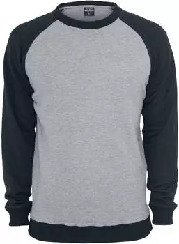 Urban Classics 2-tone Raglan Crewneck (TB546-00119-0039) gry/blk