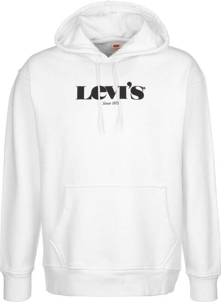 Levi's Relaxed Graphic Graphic Serif Hoodie (38479) white