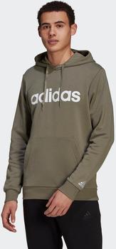Adidas Essentials French Terry Linear Logo Hoodie grey/white (GK9067)