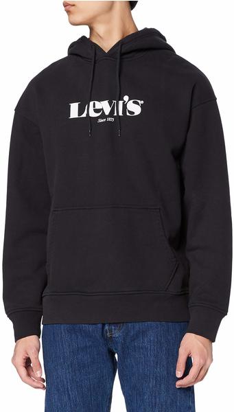 Levi's Relaxed Graphic Graphic Serif Hoodie (38479) caviar black