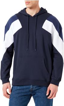 Urban Classics Oversize 3-tone Hoody (TB2402-02759-0039) midnightnavy/white/darkblue