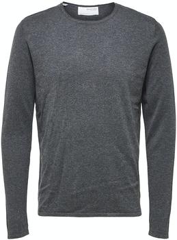 Selected Slhrome Ls Knit Crew Neck G Noos (16079774) anthracite