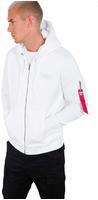 Alpha Industries Herren Zip Hoodie Kapuzenpullover BACKPRINT - Regular Fit 128342-09