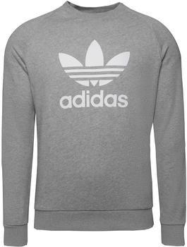 Adidas adicolor Classics Trefoil Sweatshirt medium grey heather/white (H06650)